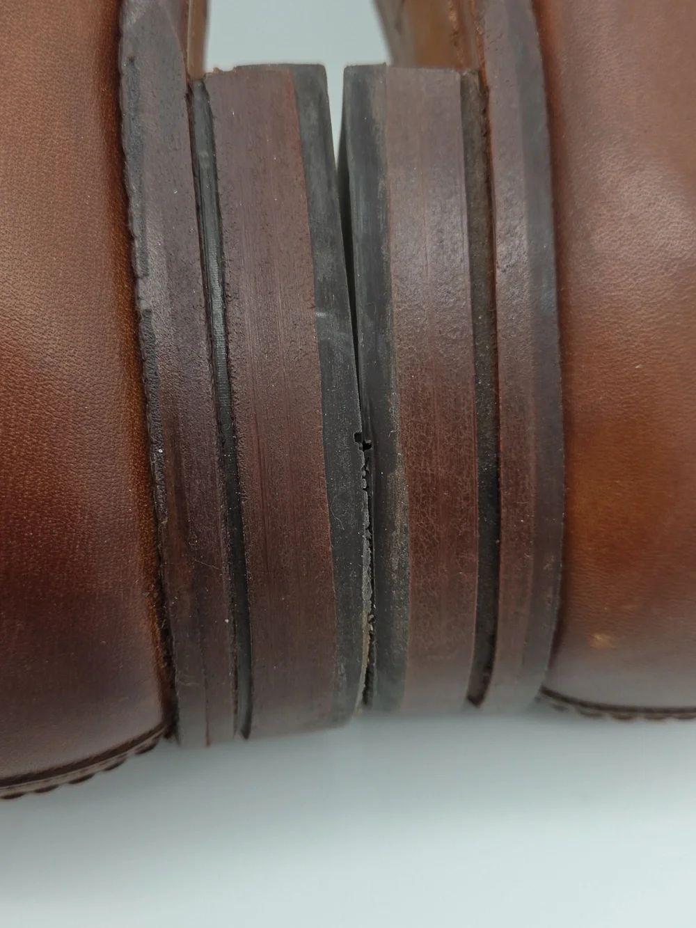 Cole Haan Warner Grand Postman Oxford Shoes Cognac Brown Leather Men's 9 Wide‎